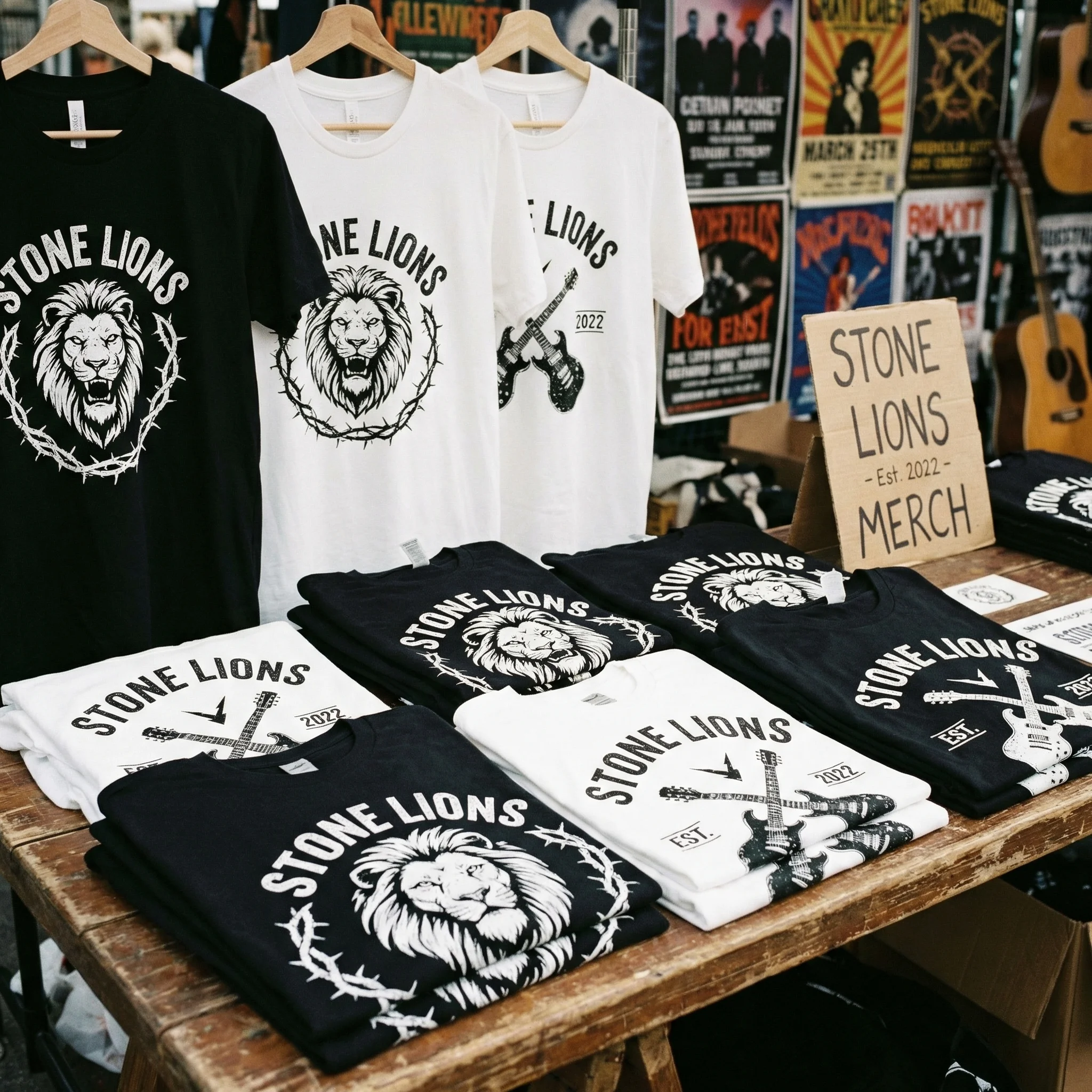 Bandshirts drucken – Beispiel 1